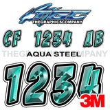 Aqua Steel Boat Badaboom Registration Numbers