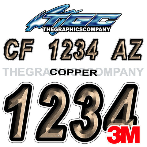 Copper Boat Registration Numbers