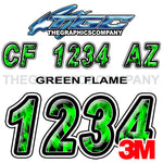 Green Flame Boat Registration Numbers