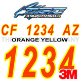 Orange To Yellow Boat Registration Numbers