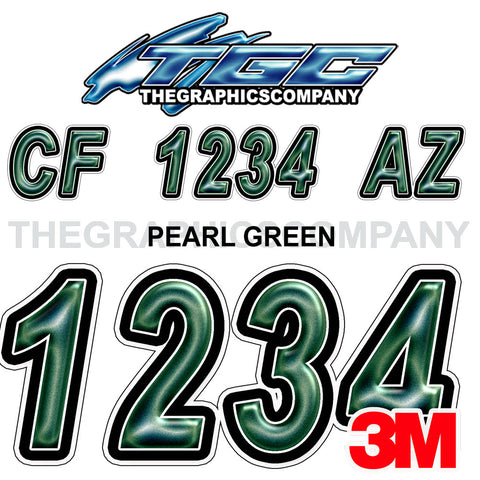 Pearl Green Boat Registration Numbers