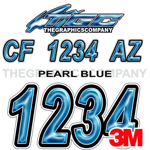 Pearl Blue Boat Registration Numbers
